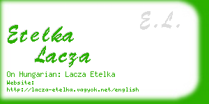 etelka lacza business card